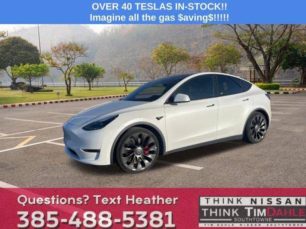 TESLA MODEL Y 2022 7SAYGDEF2NF395071 image